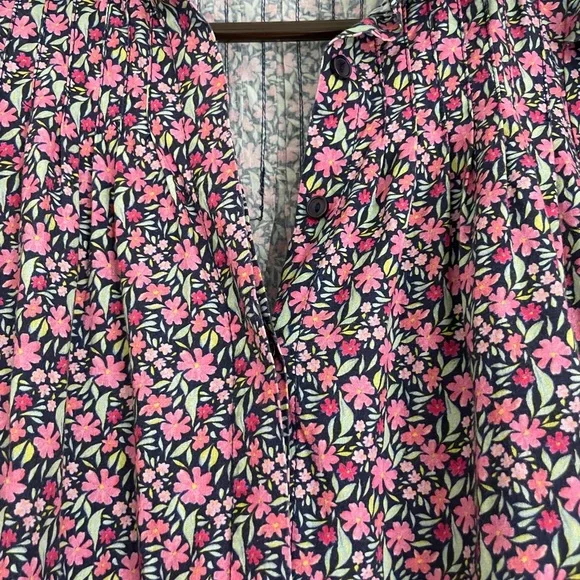 Meet Me In Santorini Pink and Navy Floral Beach and Coastal Resort Wear Size XS - Picture 6 of 6